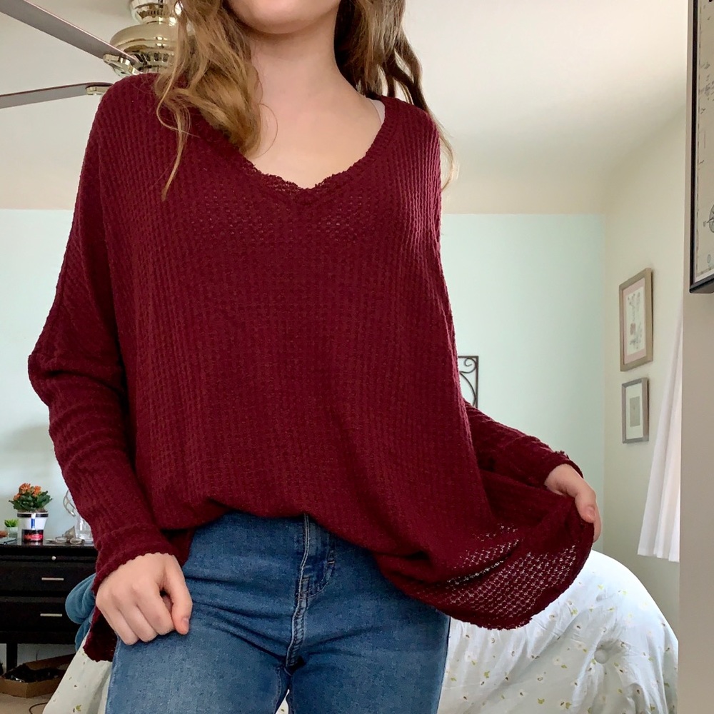 Super Oversized Out From Under Waffle Top